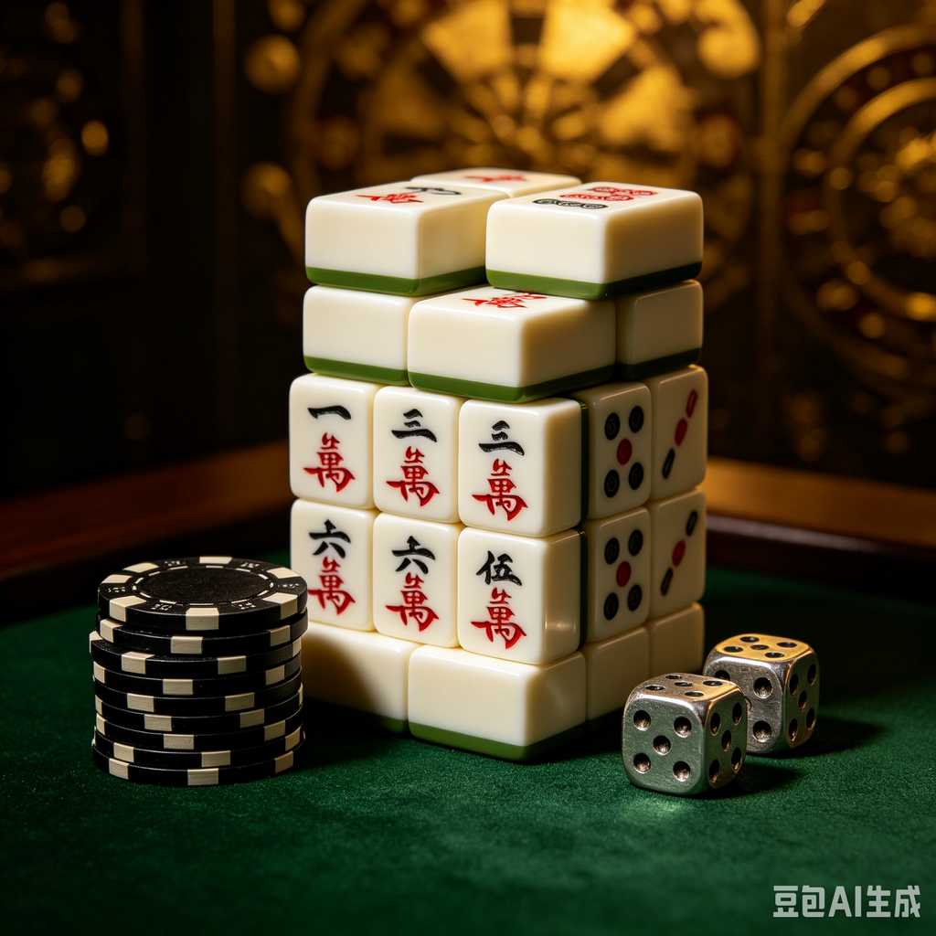 colorful mahjong score chips
